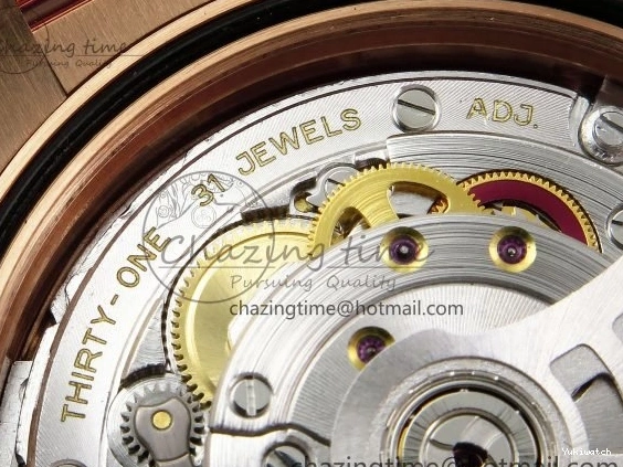 Brown 40 on DayDate Steel Dial Crystal 228235 904L President Bracelet VR3255 ARF 0225